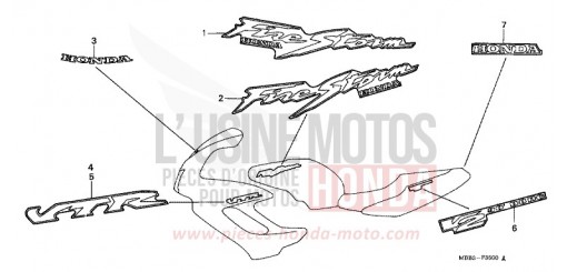 MARCA (V/W/X/Y) VTR1000FV di 1997